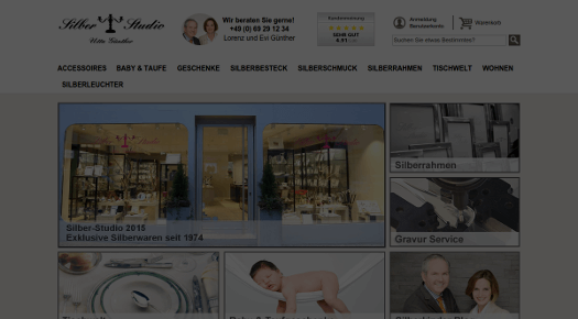 Screenshot silber-studio.de